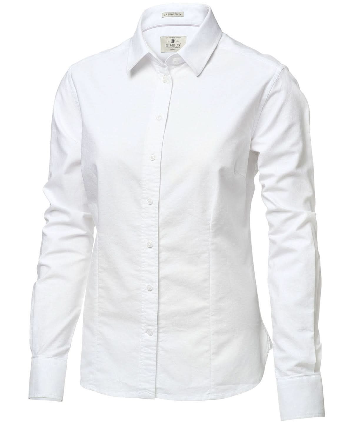 Nimbus Womens Rochester classic Oxford shirt NB45F - White - Customisable Shirts