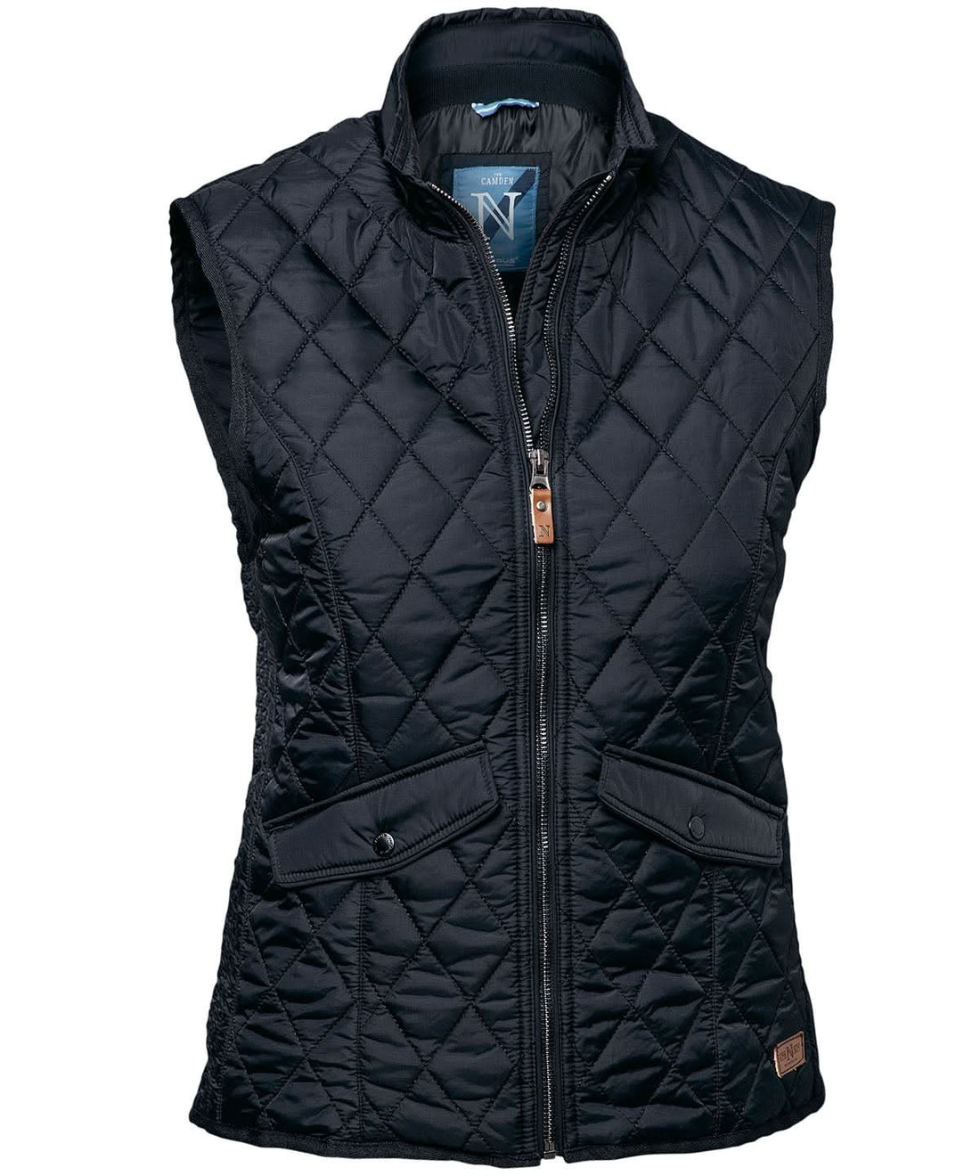 Nimbus Womens Camden diamond quilted gilet NB46F - Midnight Blue - Customisable Gilets &amp; Body Warmers