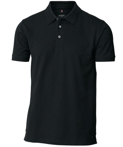 Nimbus Harvard classic stretch deluxe polo NB52M - Black - Customisable Polos