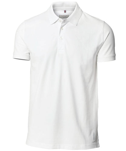 Nimbus Harvard classic stretch deluxe polo NB52M - White - Customisable Polos
