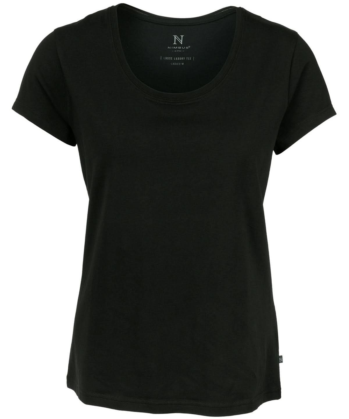 Nimbus Womens Montauk the Essential Short Sleeve tee NB73F - Black - Customisable T-Shirts