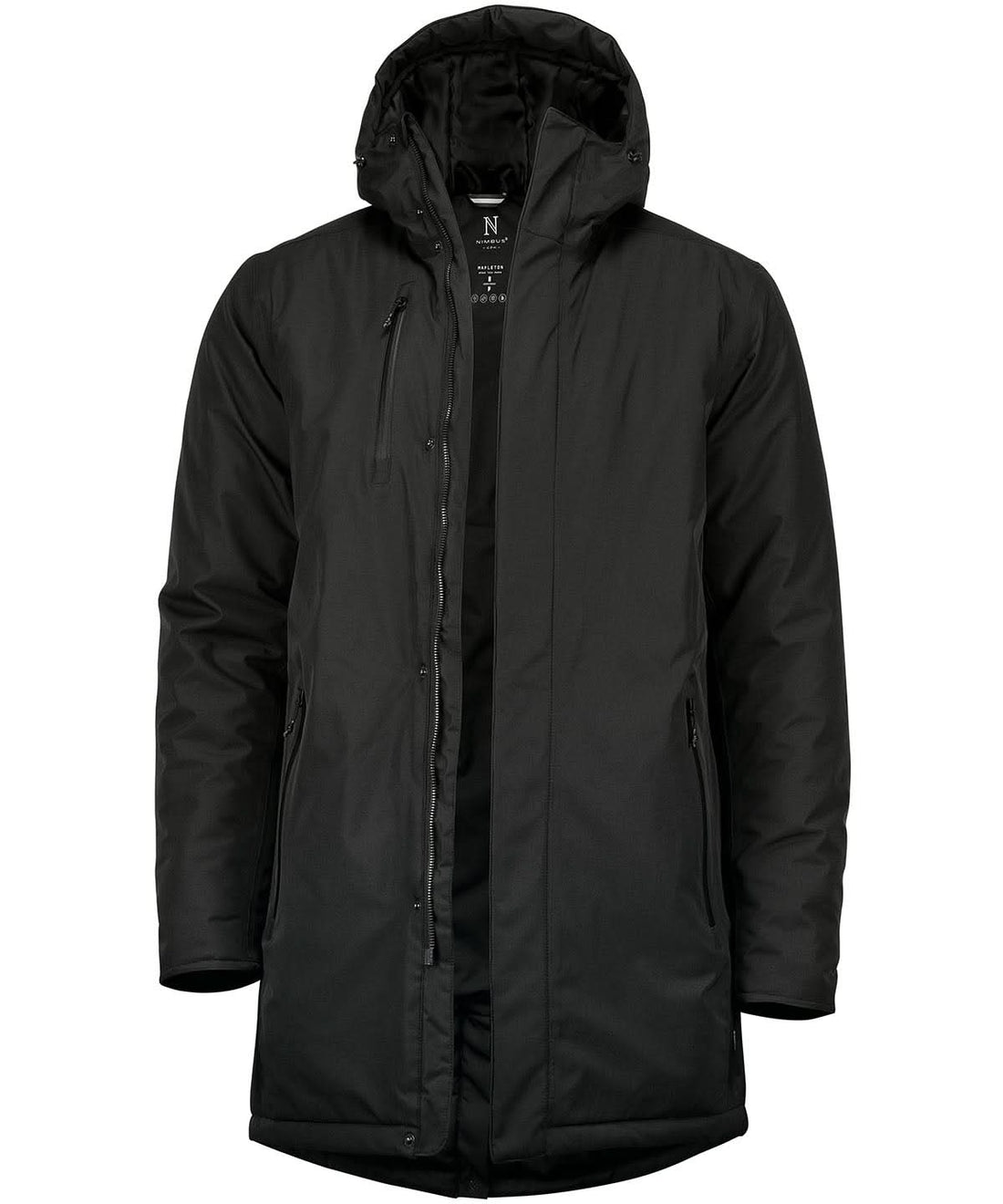 Nimbus Mapleton urban tech parka jacket NB77M - Black - Customisable Jackets