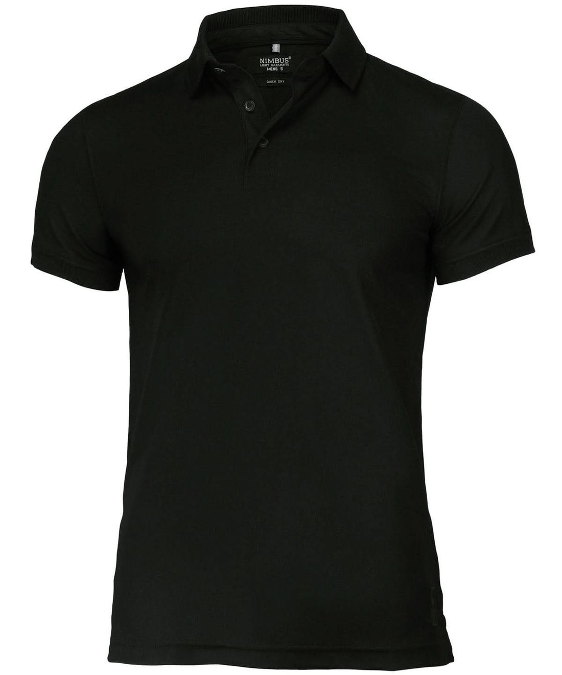 Nimbus Clearwater quick dry performance polo NB86M - Black - Customisable Polos