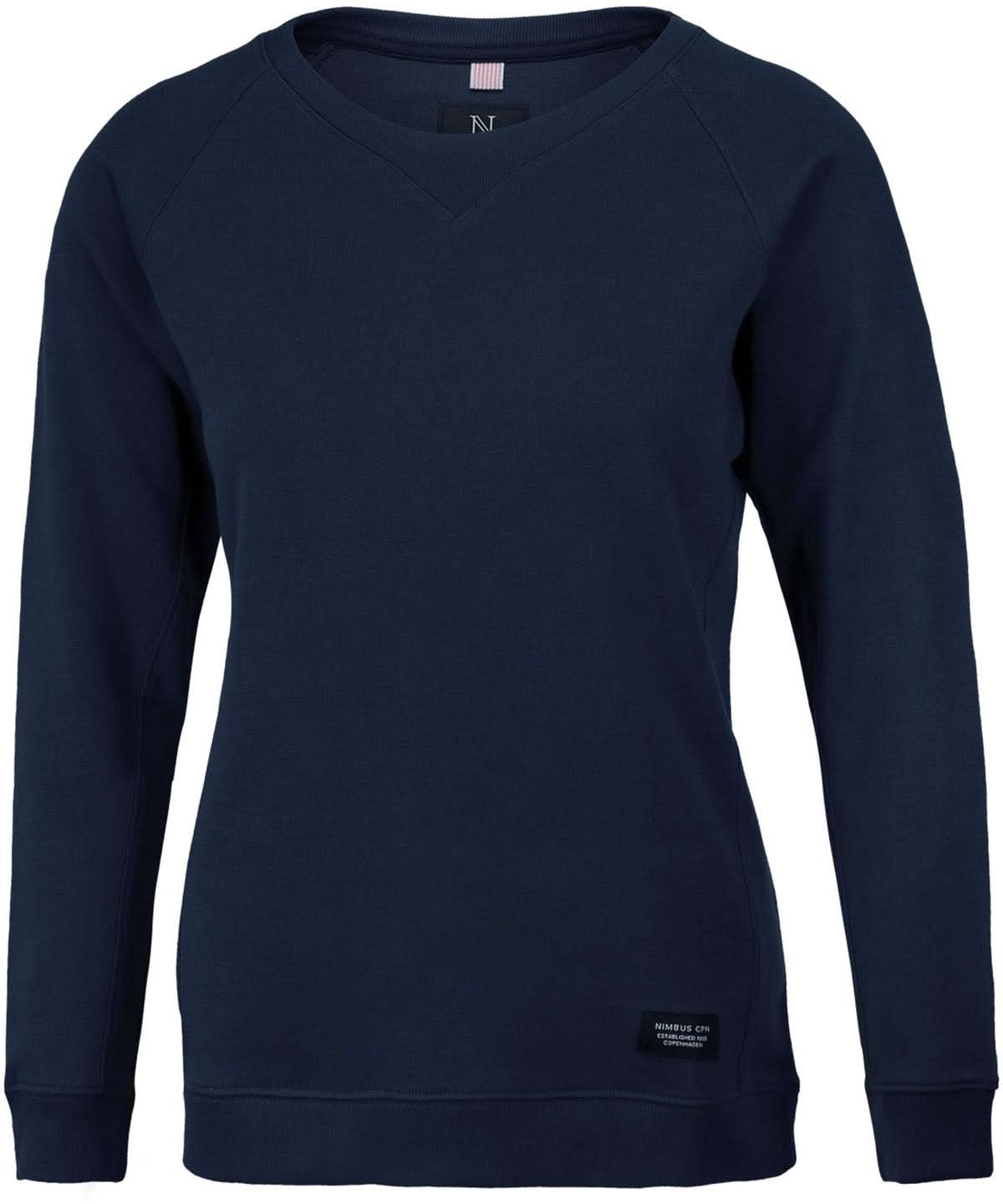 Nimbus Womens Newport luxury lightweight crewneck NB87F - Navy - Customisable Sweatshirts
