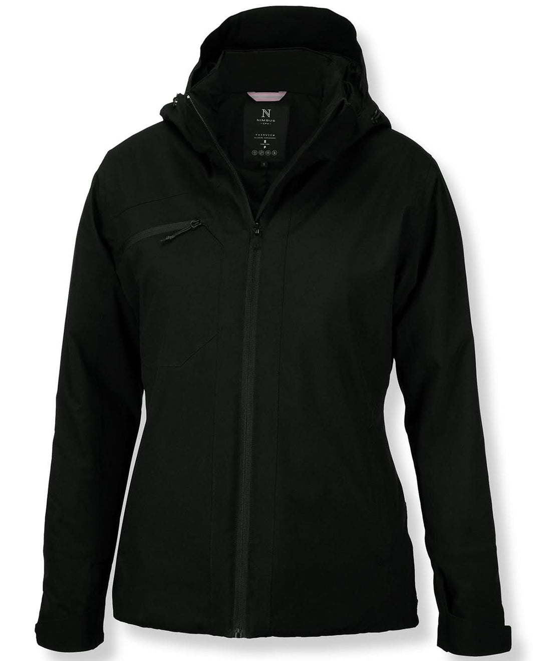 Nimbus Womens Fairview warm performance jacket NB88F - Black - Customisable Jackets