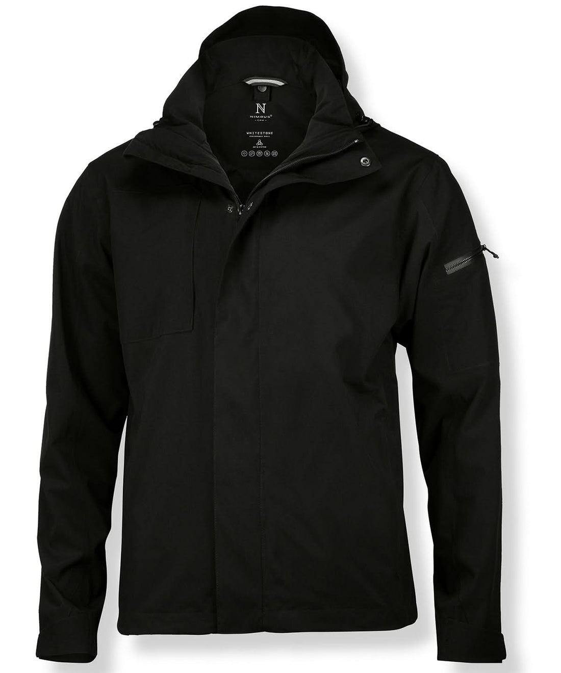 Nimbus Whitestone performance shell jacket NB89M - Black - Customisable Jackets