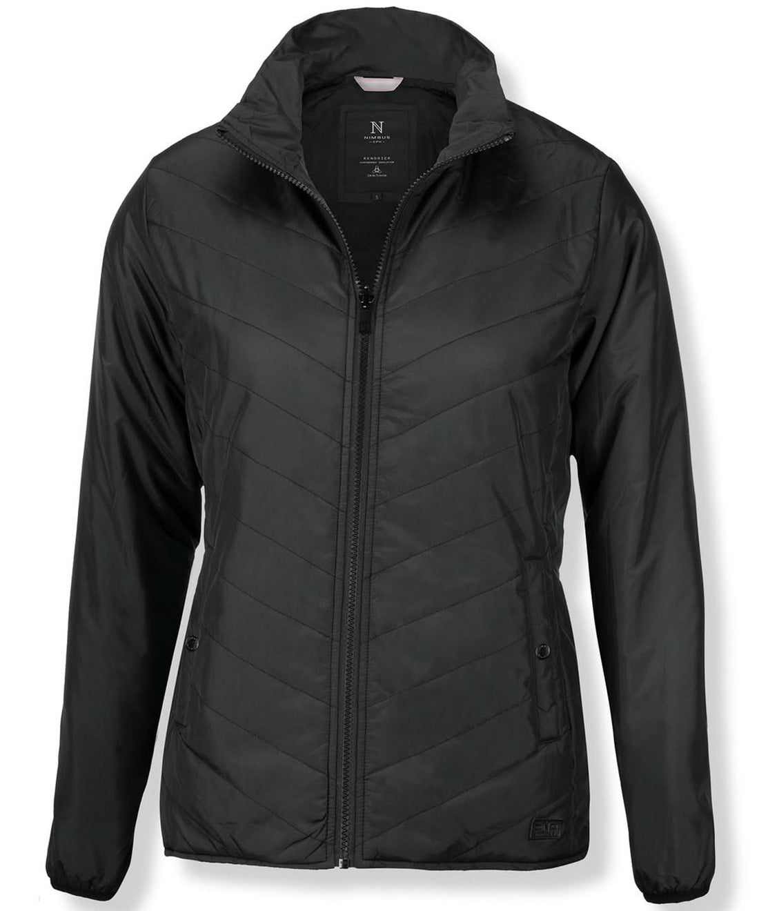 Nimbus Womens Kendrick fashionable quilted jacket NB90F - Charcoal - Customisable Jackets