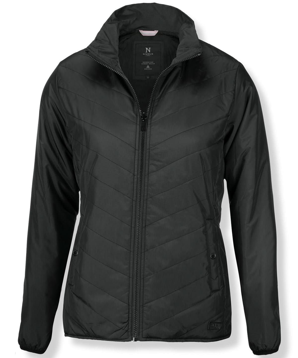 Nimbus Womens Kendrick fashionable quilted jacket NB90F - Charcoal - Customisable Jackets