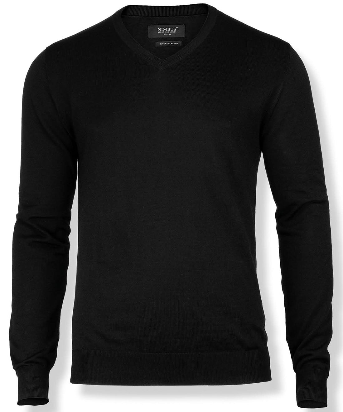 Nimbus Ashbury classy luxury merino blend NB92M - Black - Customisable Knitted Jumpers