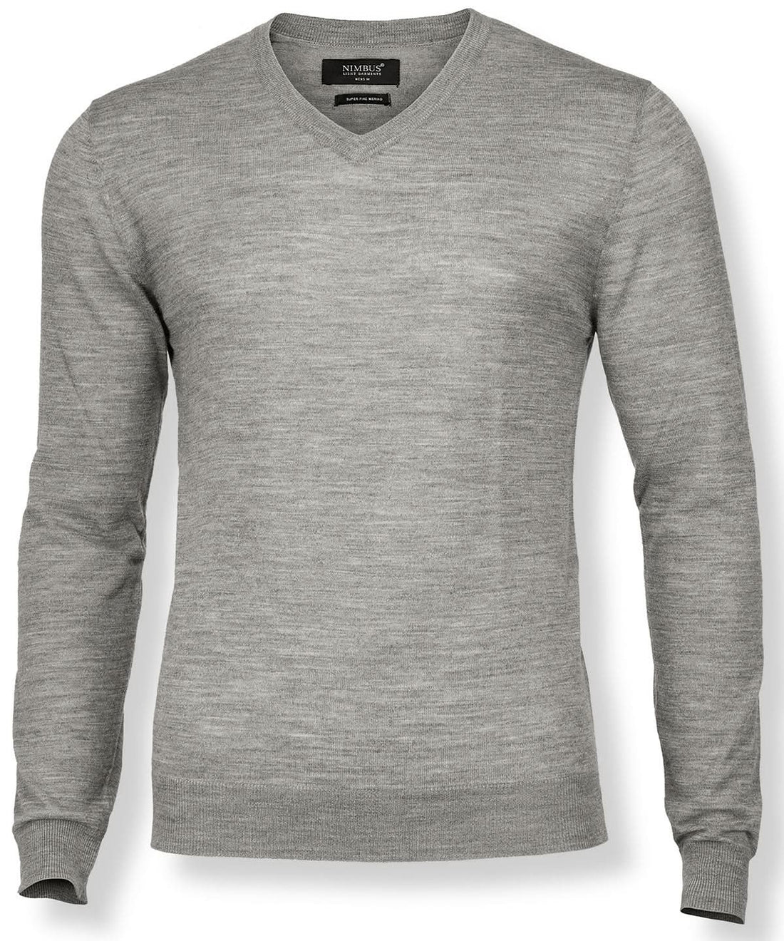 Nimbus Ashbury classy luxury merino blend NB92M - Grey Melange - Customisable Knitted Jumpers