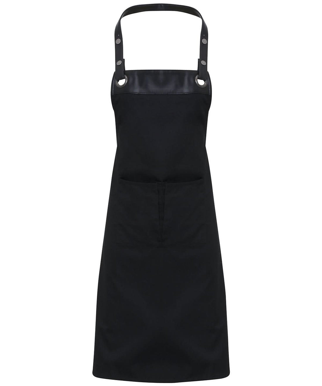 Premier Espresso bib apron PR123 - Black Black One size - Customisable Apron