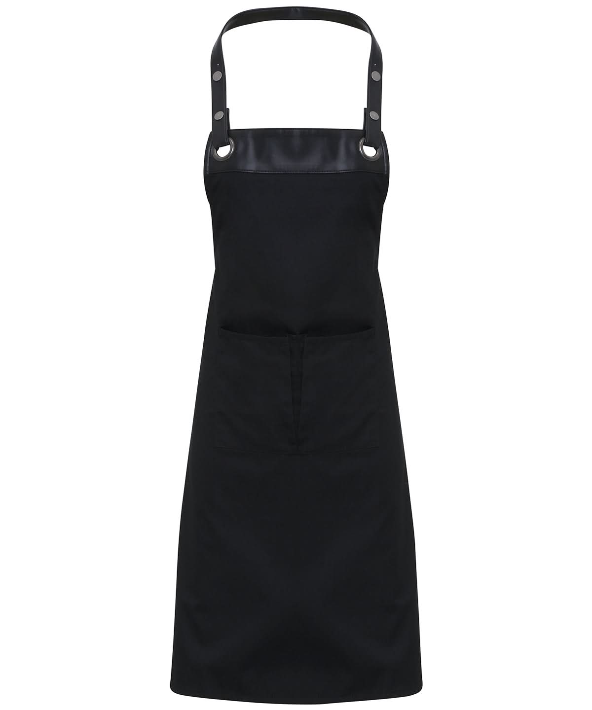 Premier Espresso bib apron PR123 - Black Black One size - Customisable Apron