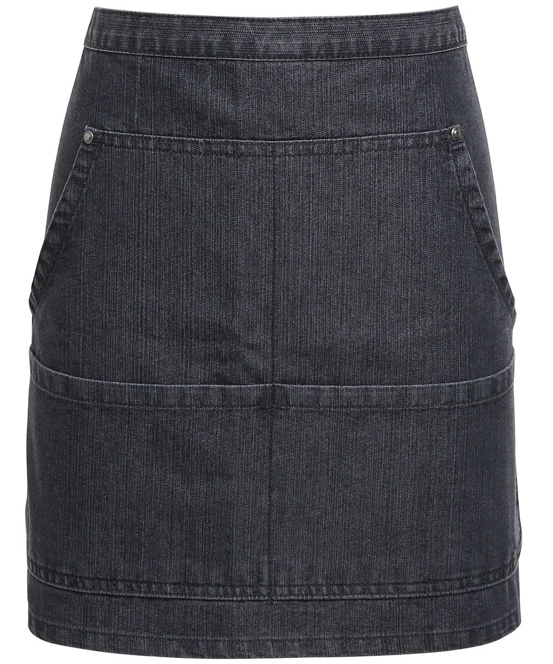 Premier Jeans stitch denim waist apron PR125 - Black Denim One size - Customisable Apron