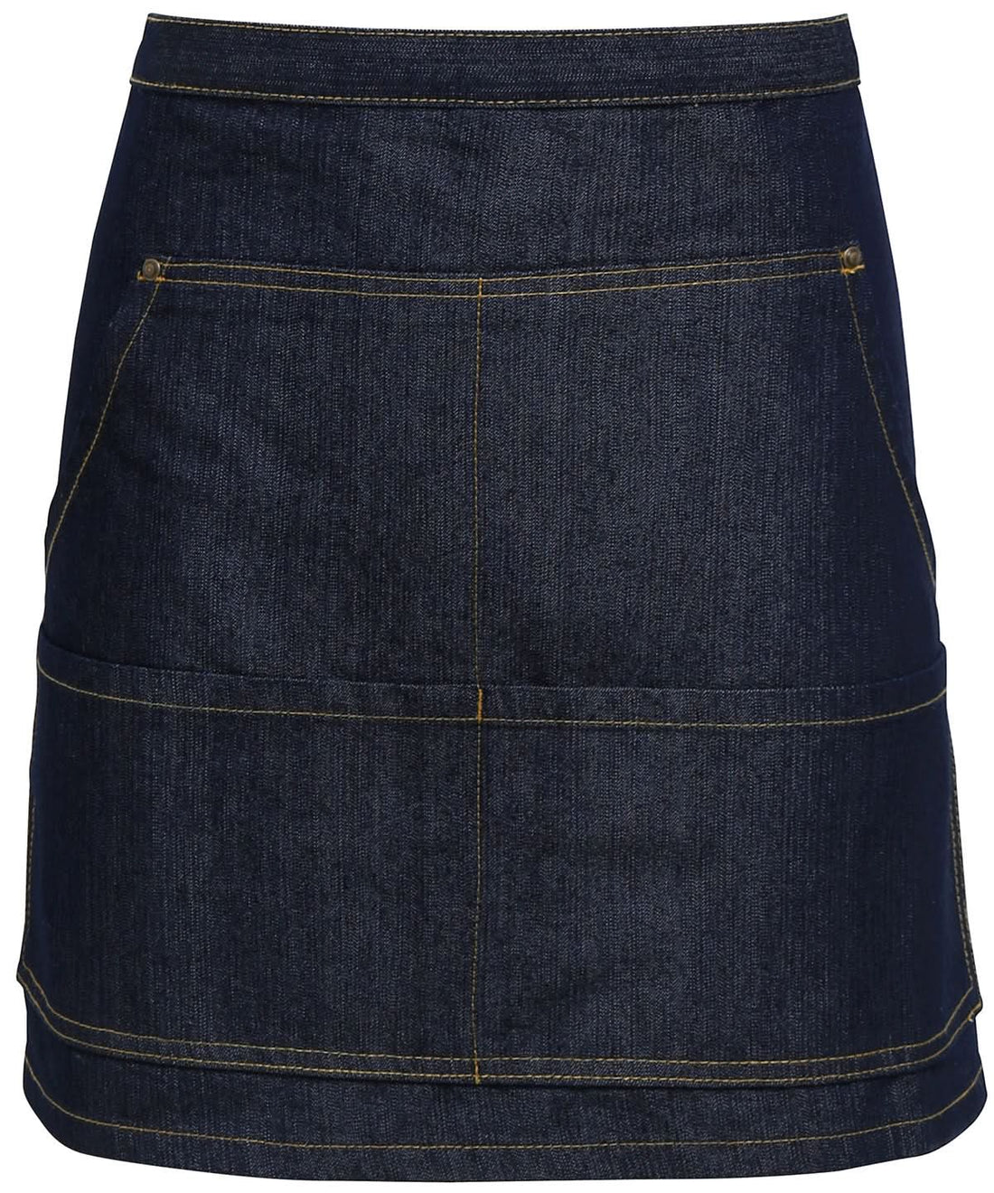 Premier Jeans stitch denim waist apron PR125 - Indigo Denim One size - Customisable Apron
