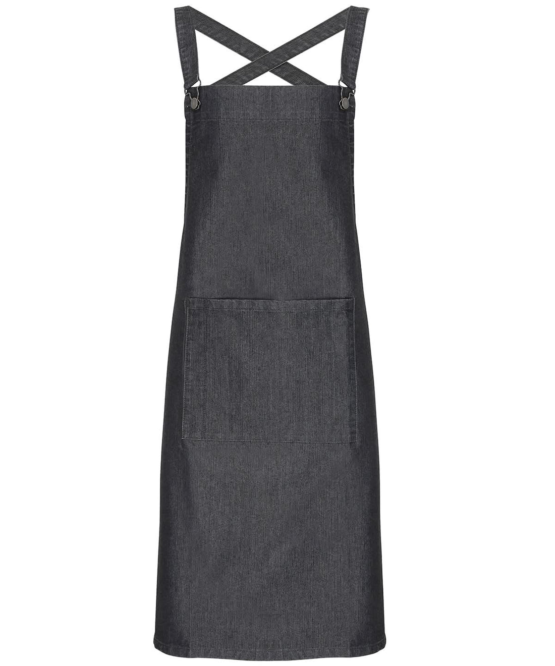 Premier Cross back barista bib apron PR129 - Black Denim One size - Customisable Apron
