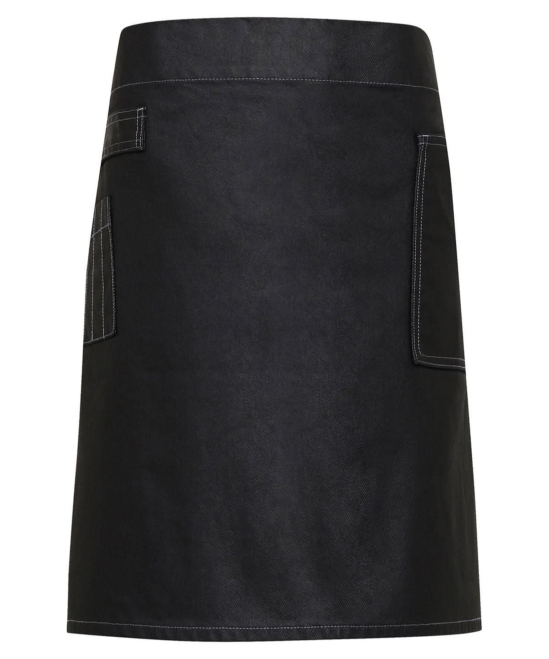 Premier Division waxed look denim waist apron PR135 - Black Denim One size - Customisable Apron