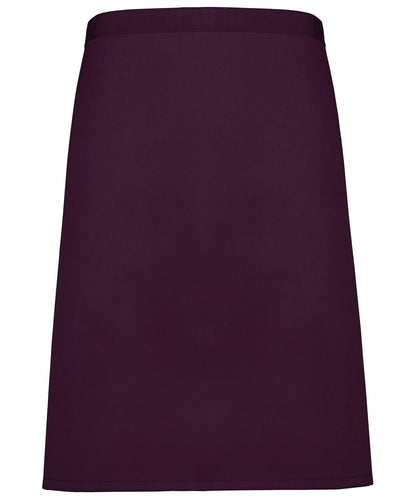 Premier Colours mid length apron PR151 - Aubergine One size - Customisable Apron