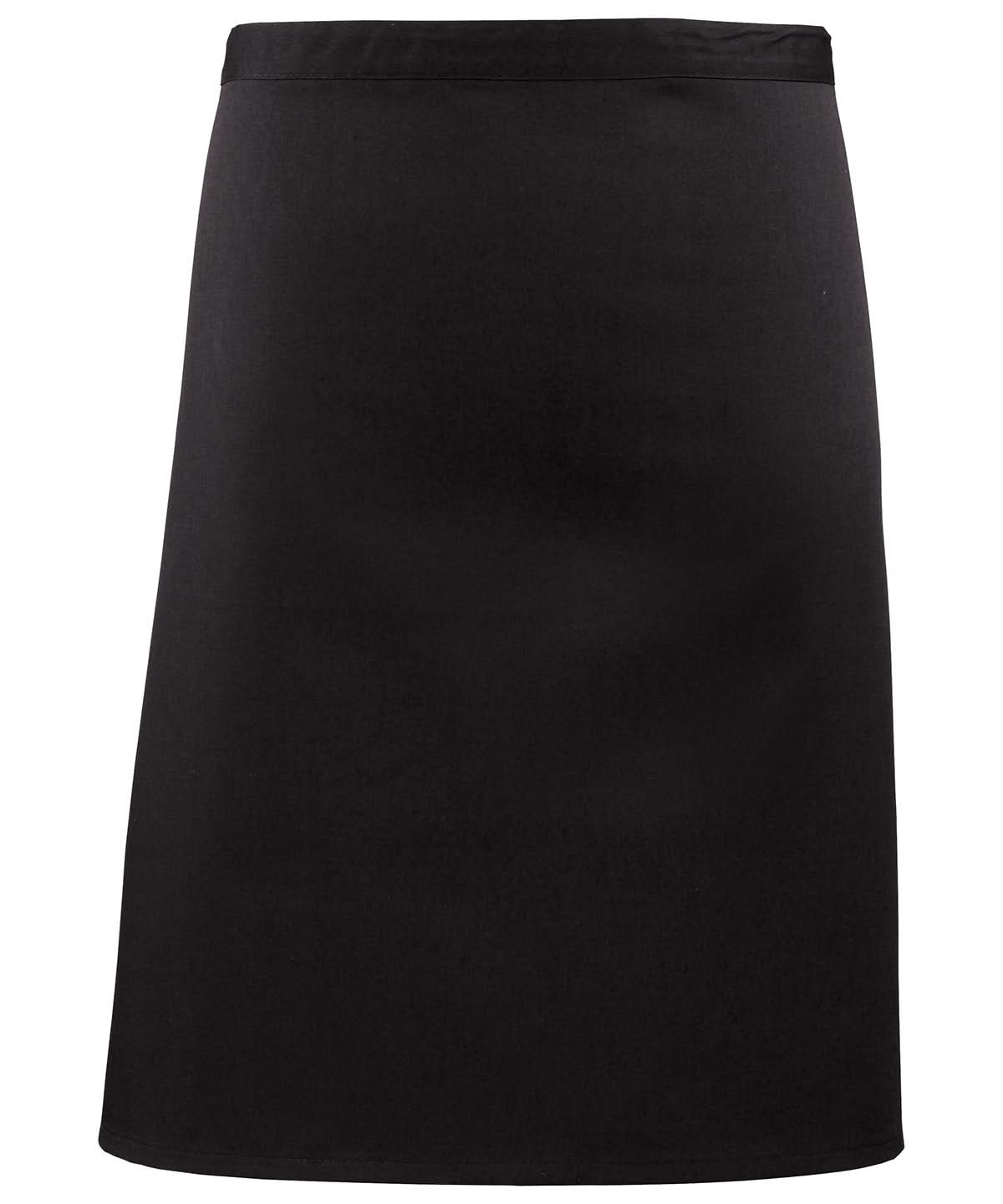 Premier Colours mid length apron PR151 - Black One size - Customisable Apron