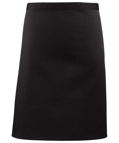 Premier Colours mid length apron PR151 - Black One size - Customisable Apron