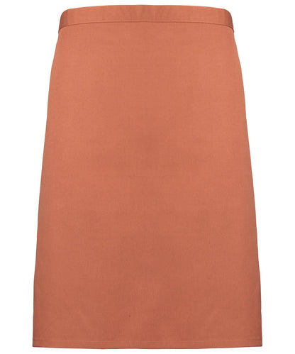 Premier Colours mid length apron PR151 - Chestnut One size - Customisable Apron