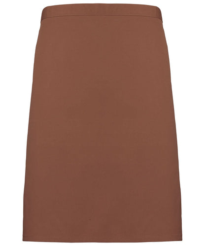 Premier Colours mid length apron PR151 - Mocha One size - Customisable Apron