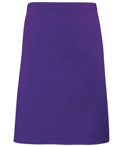 Premier Colours mid length apron PR151 - Purple One size - Customisable Apron