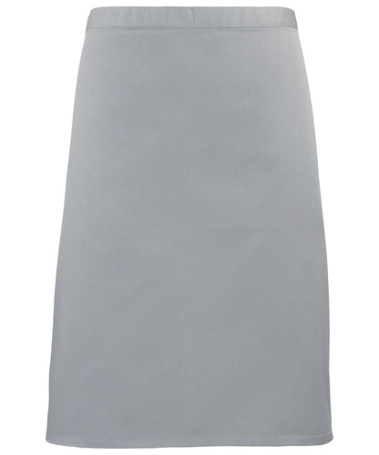 Premier Colours mid length apron PR151 - Silver One size - Customisable Apron