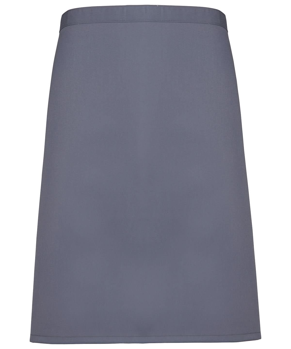 Premier Colours mid length apron PR151 - Steel One size - Customisable Apron