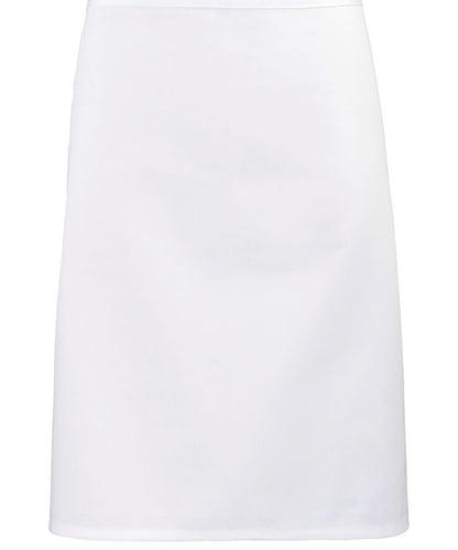 Premier Colours mid length apron PR151 - White One size - Customisable Apron