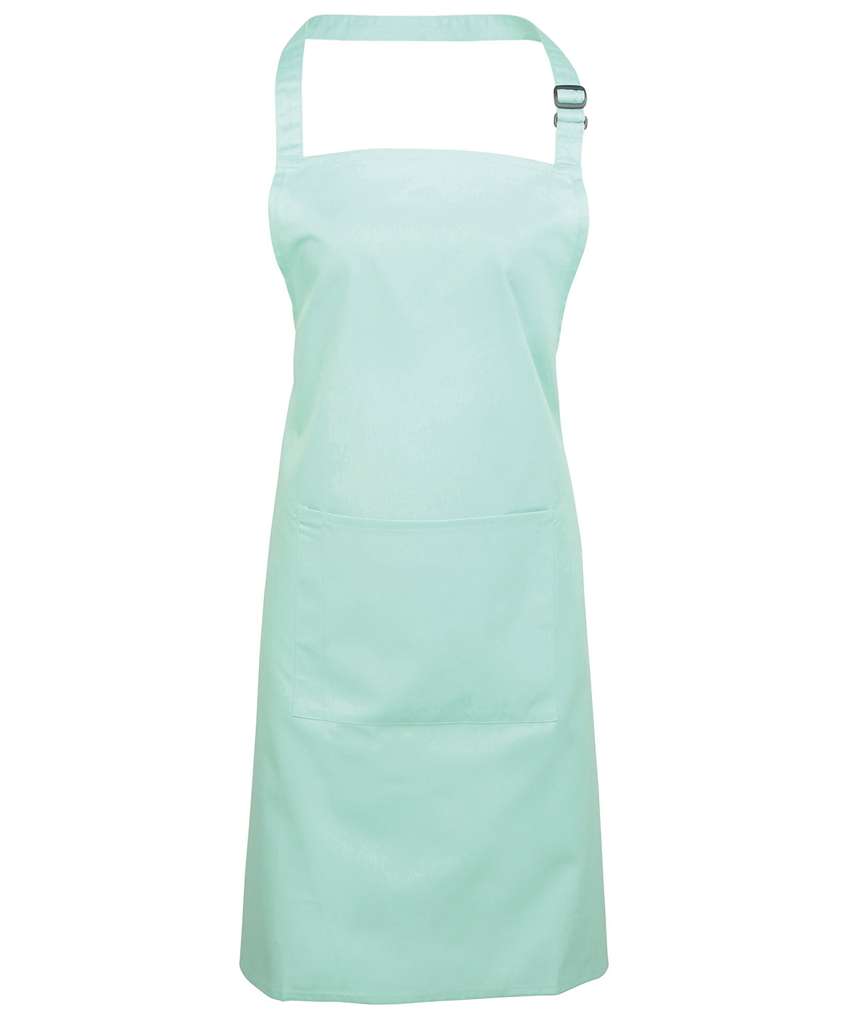 12 x Popular Bib Aprons with Pocket + Free Logo - Aqua One size - Customisable Bundle