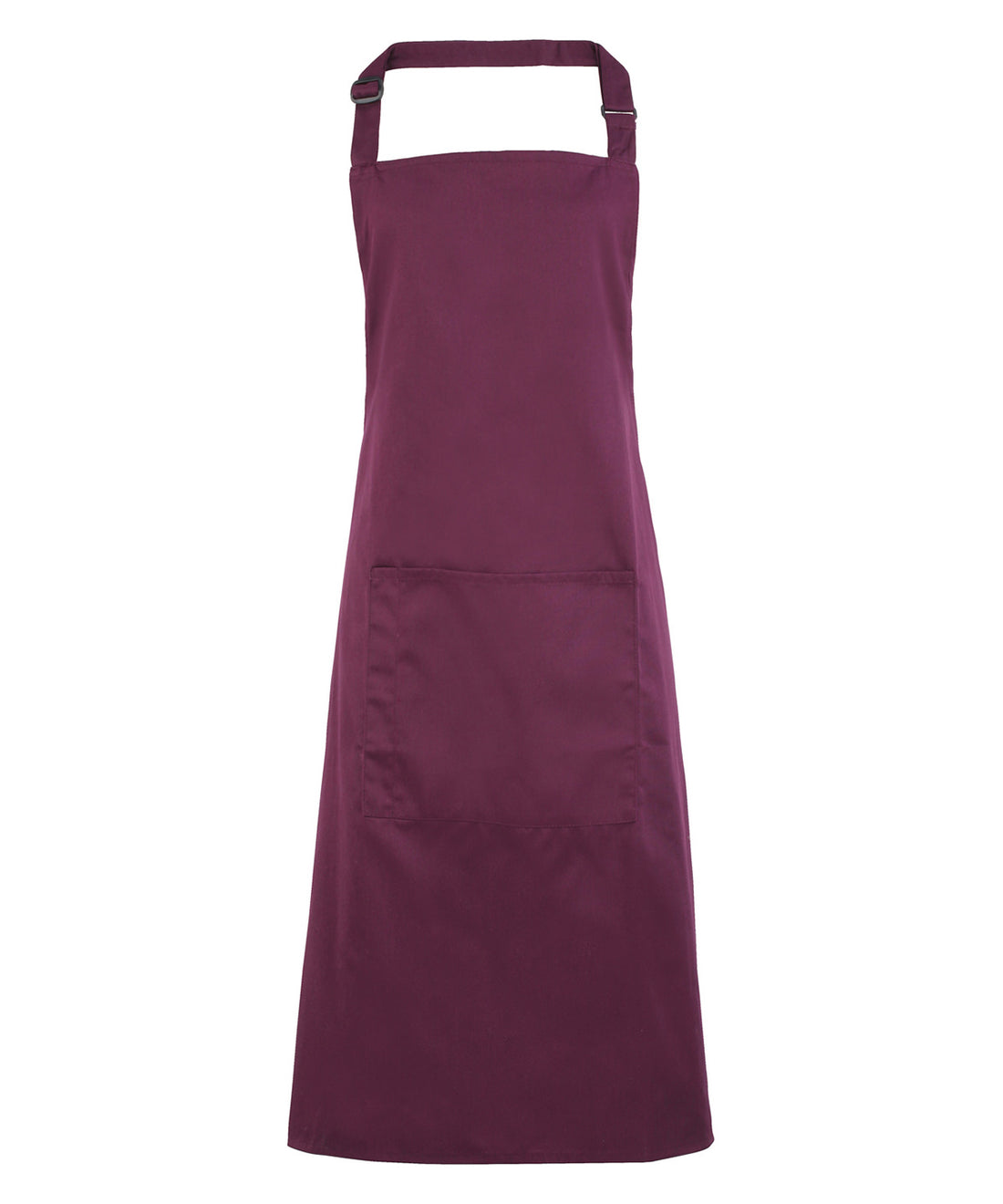 12 x Popular Bib Aprons with Pocket + Free Logo - Aubergine One size - Customisable Bundle