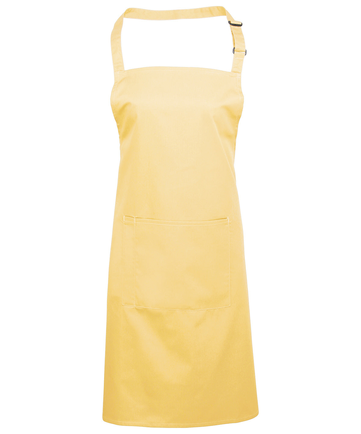 12 x Popular Bib Aprons with Pocket + Free Logo - Lemon One size - Customisable Bundle