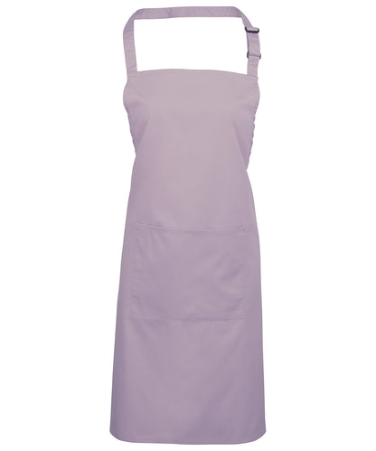 12 x Popular Bib Aprons with Pocket + Free Logo - Lilac One size - Customisable Bundle