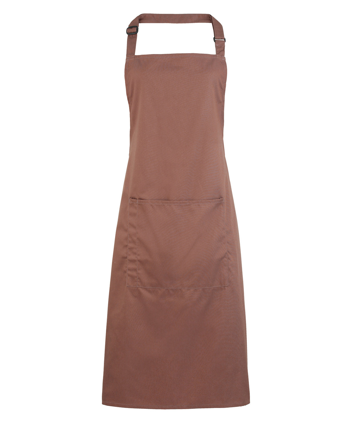 12 x Popular Bib Aprons with Pocket + Free Logo - Mocha One size - Customisable Bundle