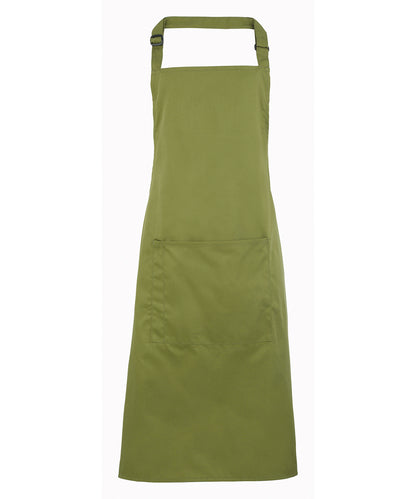 12 x Popular Bib Aprons with Pocket + Free Logo - Oasis Green One size - Customisable Bundle