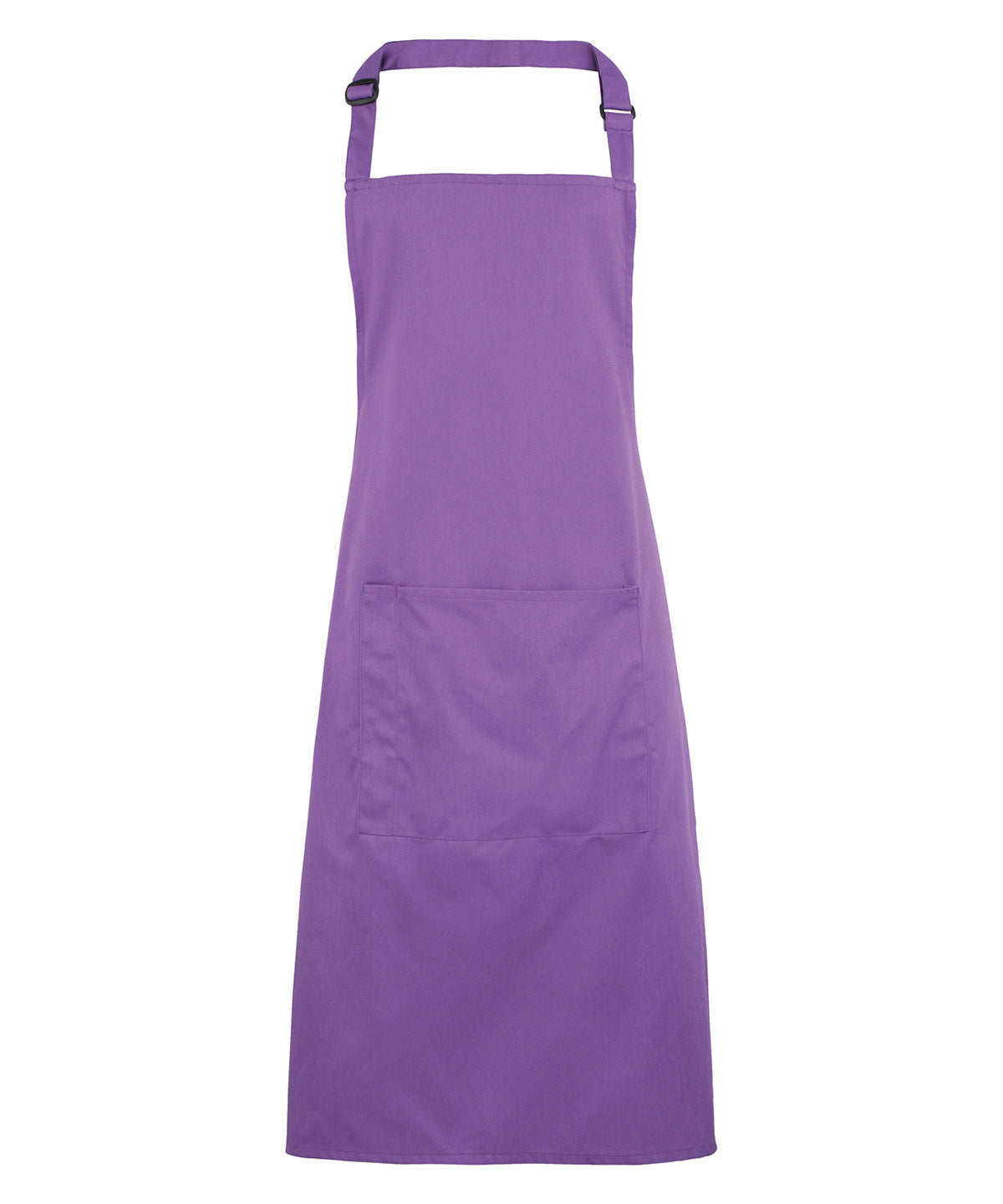 12 x Popular Bib Aprons with Pocket + Free Logo - Rich Violet One size - Customisable Bundle