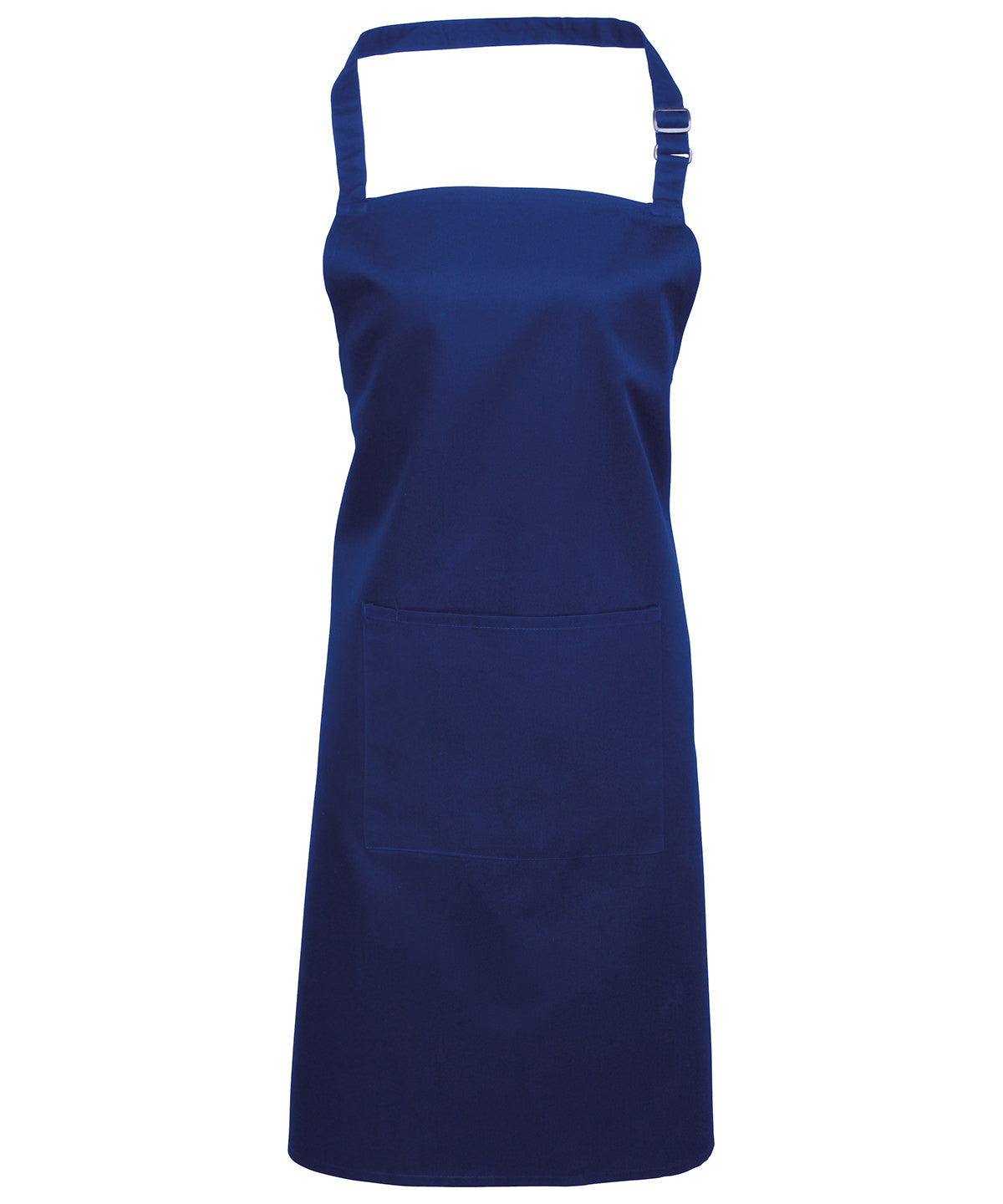12 x Popular Bib Aprons with Pocket + Free Logo - Royal One size - Customisable Bundle