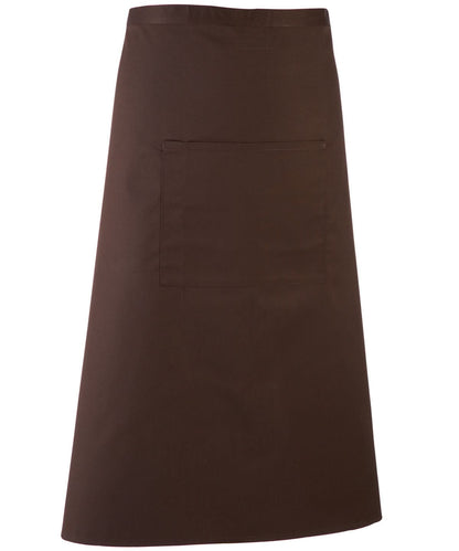 Premier Colours bar apron PR158 - Brown One size - Customisable Apron