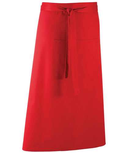 Premier Colours bar apron PR158 - Red One size - Customisable Apron