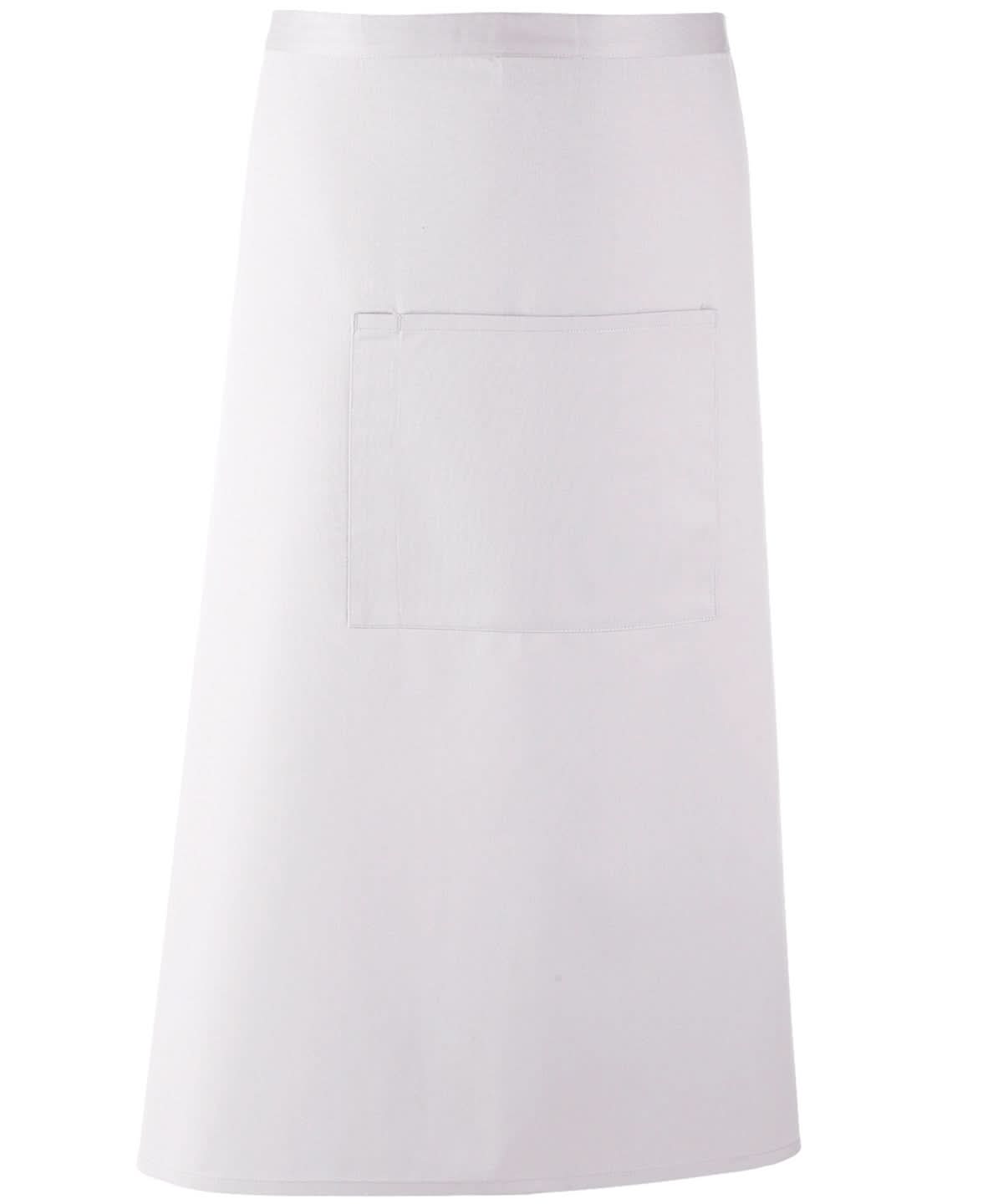 Premier Colours bar apron PR158 - White One size - Customisable Apron