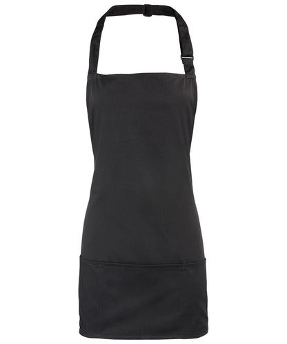 Premier Colours 2 in 1 apron PR159 - Black One size - Customisable Apron
