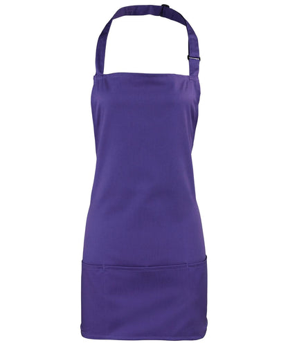 Premier Colours 2 in 1 apron PR159 - Purple One size - Customisable Apron