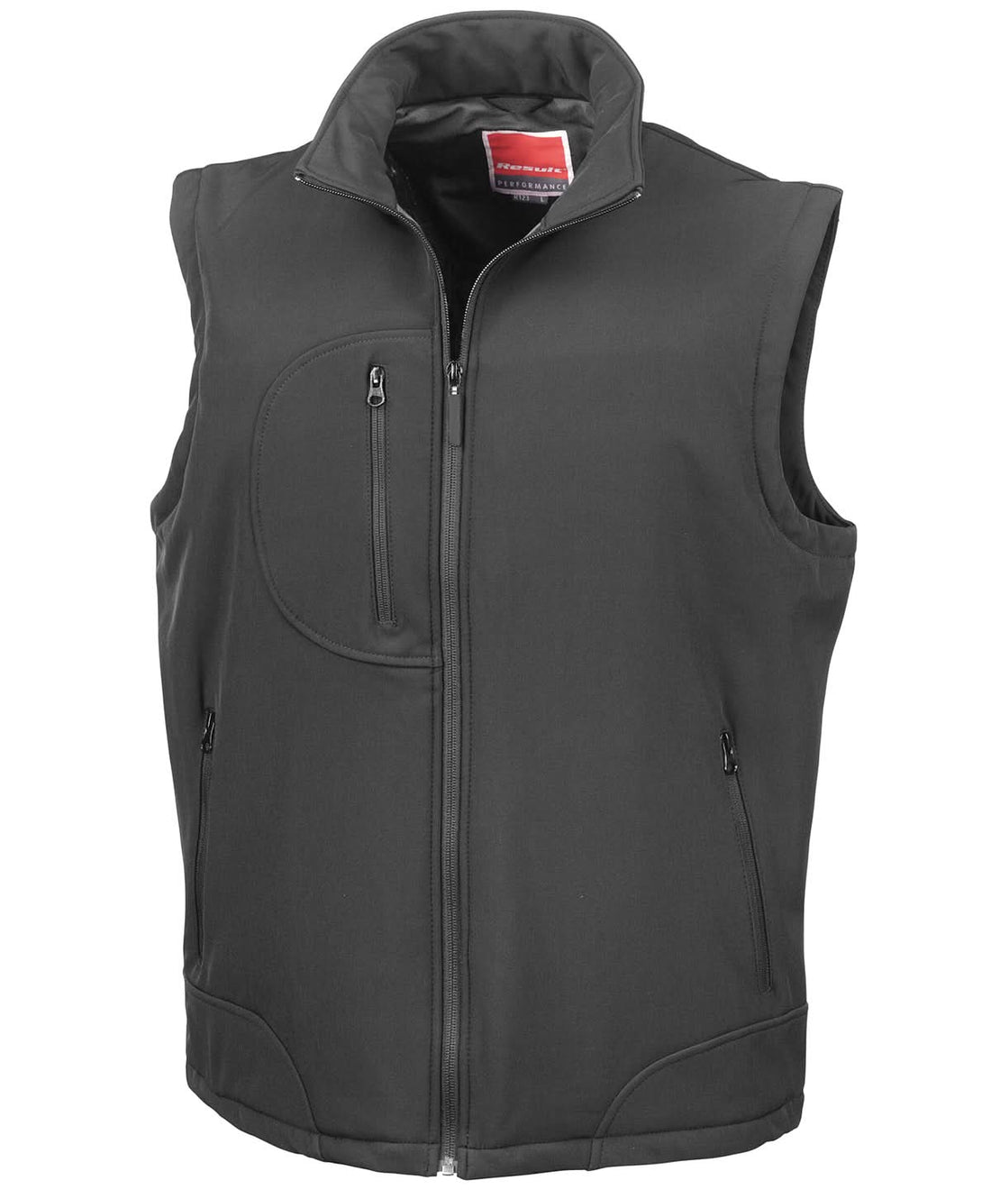 Result Softshell bodywarmer R123A - Black Black - Customisable Gilets &amp; Body Warmers
