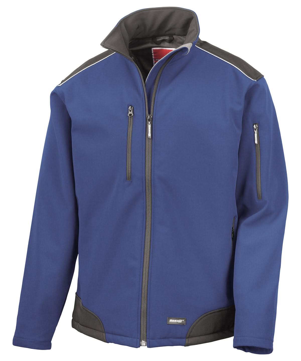 Result Workguard Ripstop softshell workwear jacket R124A - Royal Black - Customisable Softshell Jacket