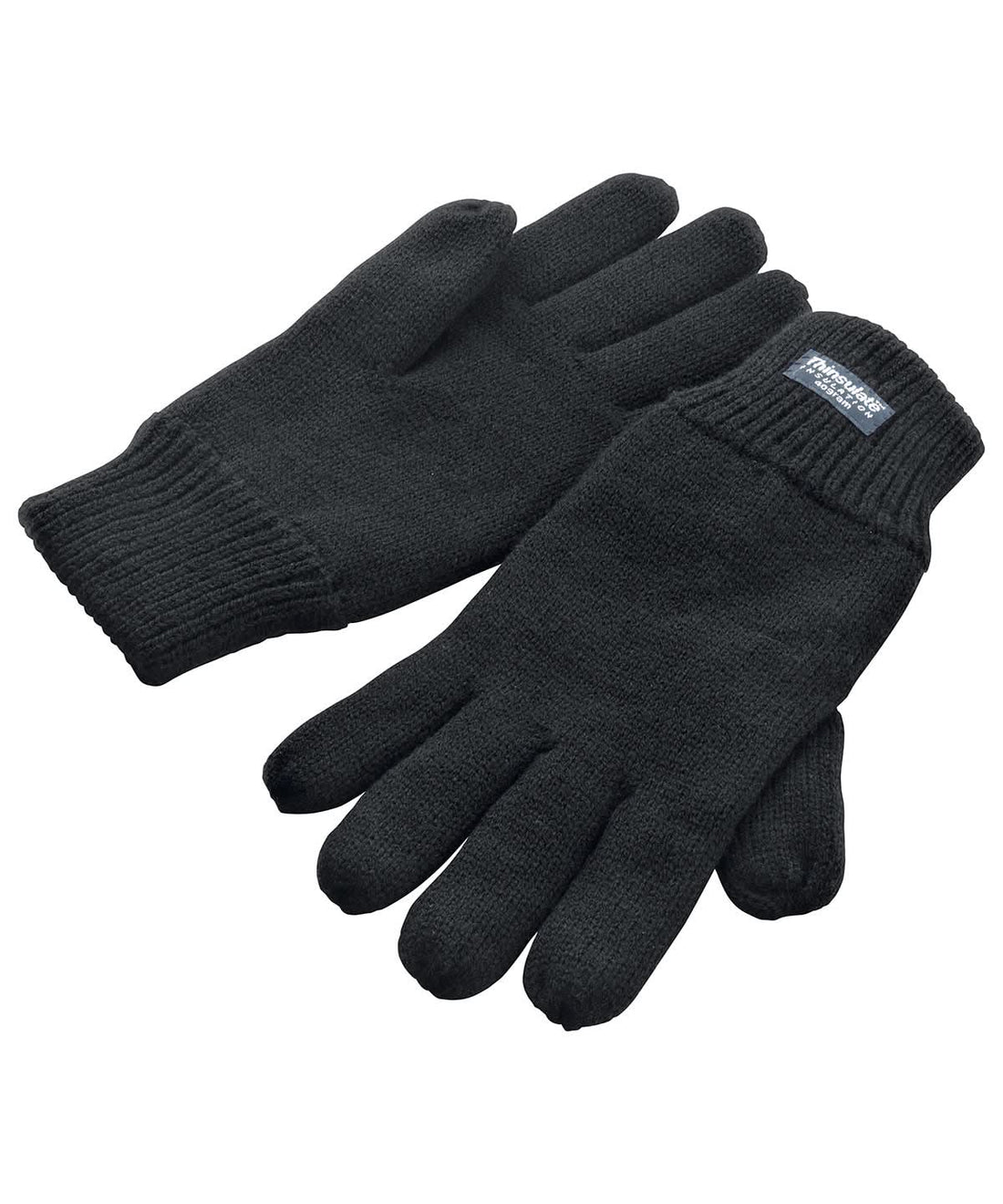 Result Winter Essentials Classic fully lined Thinsulate gloves R147X - Black - Customisable Gloves