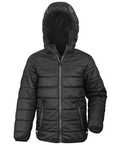 Result Core Core junior soft padded jacket R233J - Black - Customisable Jackets