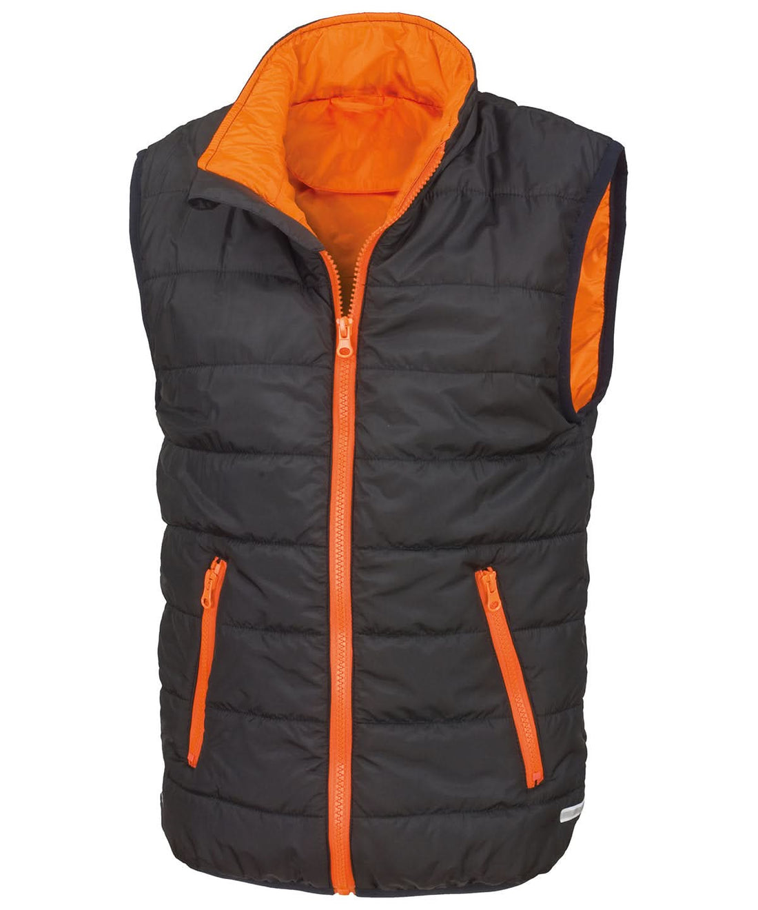 Result Core Core junior bodywarmer R234J - Black Orange - Customisable Bodywarmer