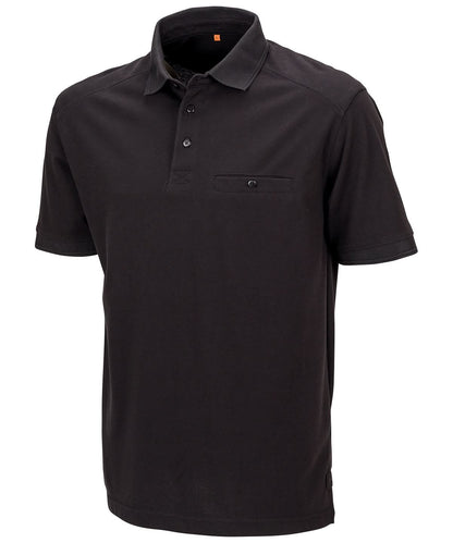 Result Workguard Work Guard Apex pocket polo shirt R312X - Black - Customisable Polos