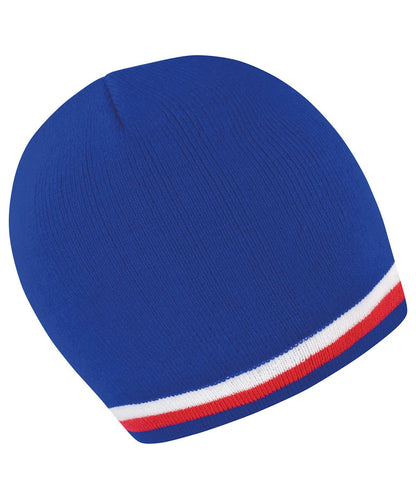 Result Winter Essentials National beanie R368X - Blue White Red One size - Customisable Beanies