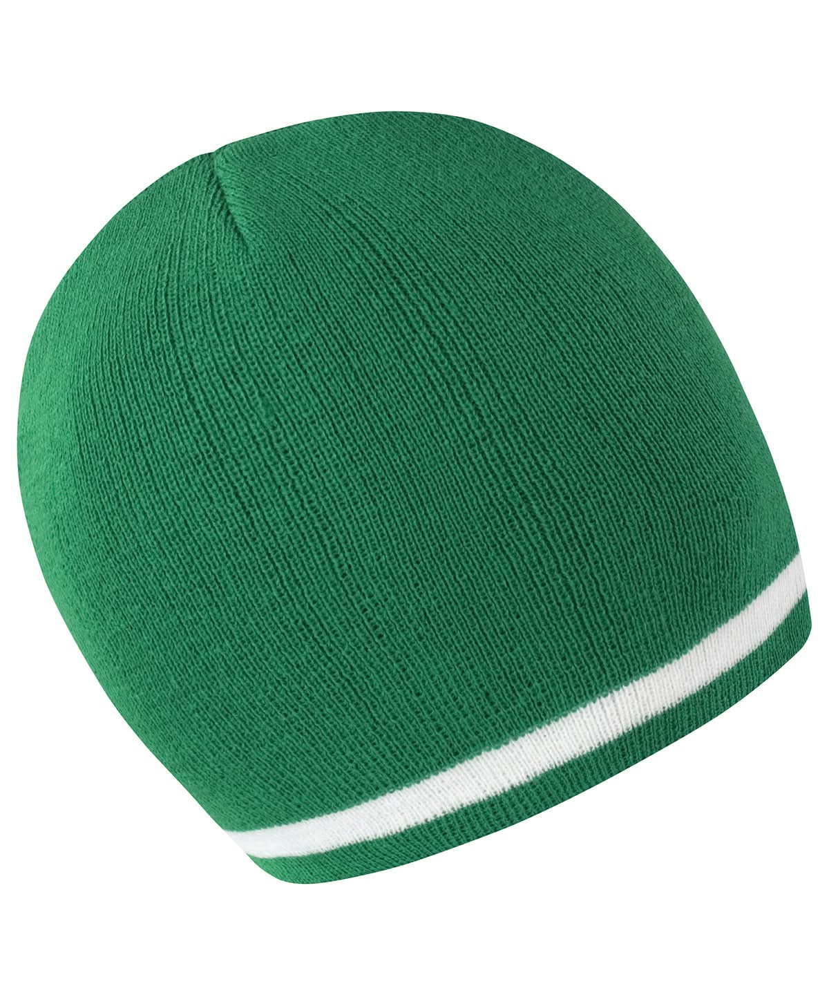 Result Winter Essentials National beanie R368X - Emerald White One size - Customisable Beanies